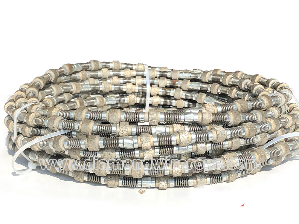 Efficient cutting ability diamond dry-cut rope saw Marble quarrying