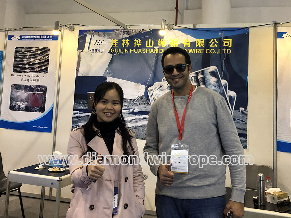 The dry-cut rope saw has solved a major problem for us.  Marble quarrying diamond